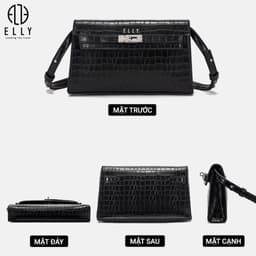 Túi Xách Nữ ELLY EL322 Da Tổng Hợp Cao Cấp Đeo Chéo Đeo Vai Thời Trang Chính Hãng Thanh Lịch 5