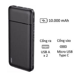 Pin Dự Phòng Sạc Nhanh 22.5W Remax RPP-255 10.000mah và Deiog DY-102 10.000mah 5