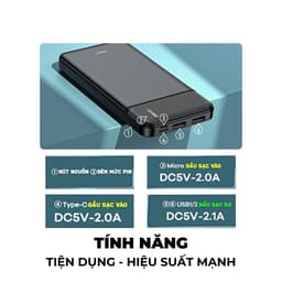 Pin Dự Phòng Sạc Nhanh 22.5W Remax RPP-255 10.000mah và Deiog DY-102 10.000mah 4
