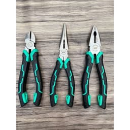 Bộ 3 Kìm điện, Kìm cắt, Kìm nhọn 6' 8' GoFuther - đầu kìm thép CR-V, tay bọc nhựa PVC 1