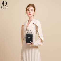 [Tặng hộp 20.10] Túi xách nữ thời trang ELLY EL324 đeo chéo đeo vai xách tay da tổng hợp cao cấp chính hãng 2