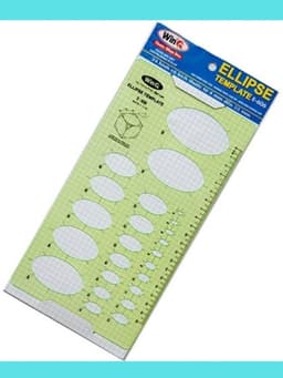 Thước Elip Vẽ Kỹ Thuật WinQ E606 - Ellipse Template Ruler 2