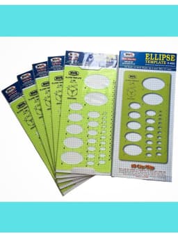 Thước Elip Vẽ Kỹ Thuật WinQ E606 - Ellipse Template Ruler 5