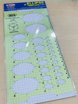 Thước Elip Vẽ Kỹ Thuật WinQ E606 - Ellipse Template Ruler 6