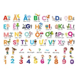 Decal Dán Tường Bảng Chữ Cái Tiếng Việt 5