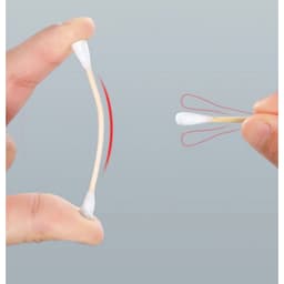 Hộp 500 tăm bông ráy tai cotton 2 đầu thân gỗ an toàn vệ sinh 0.5x7.5cm Hộp 500 tăm bông 2 đầu vệ sinh tai, mũi 4