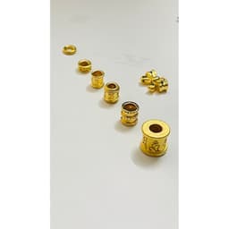 BST VIP 24 K dòng Charm to lỗ rộng từ 2mm - Bi Lu - Thanh chặn xuyên Cáp thép 2-3 ly - AU Vàn g 10 kara -18-24 Carat9999 2