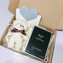 Set quà tặng cho nam gồm nước hoa Bleu 50ml, móc khóa gấu và thiệp xinh 4