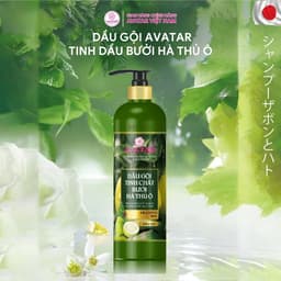 Dầu gội Avatar Tinh chất Bưởi Hà Thủ Ô 600ml 500ml Bí quyết mái tóc suôn mượt chắc khỏe Cosin Store 6