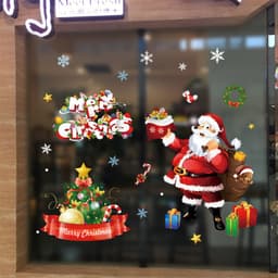 Decal NOEL 2026 trang trí Giáng Sinh 2 mặt hít tĩnh điện dán kính dễ gỡ không keo 4