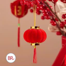 COMBO 20 Đèn lồng NILONG  đỏ Giá Rẻ  chữ Phúc treo trang trí Tết  treo tết đèn lồng nilong 7