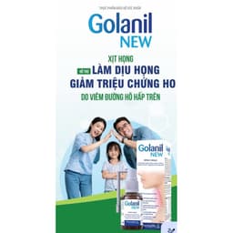 GOLANIL NEW- XỊT HỌNG HỖ TRỢ LÀM DỊU HỌNG GIẢM TRIỆU CHỨNG HO DO VIÊM ĐƯỜNG HÔ HẤP TRÊN 1
