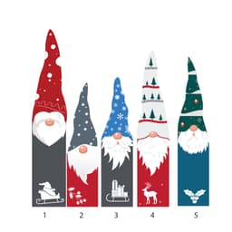 Ông già Mù trang trí Noel bằng gỗ loại dày 5mm size lớn, Phụ kiện trang trí cây thông Noel, decor giáng sinh 3