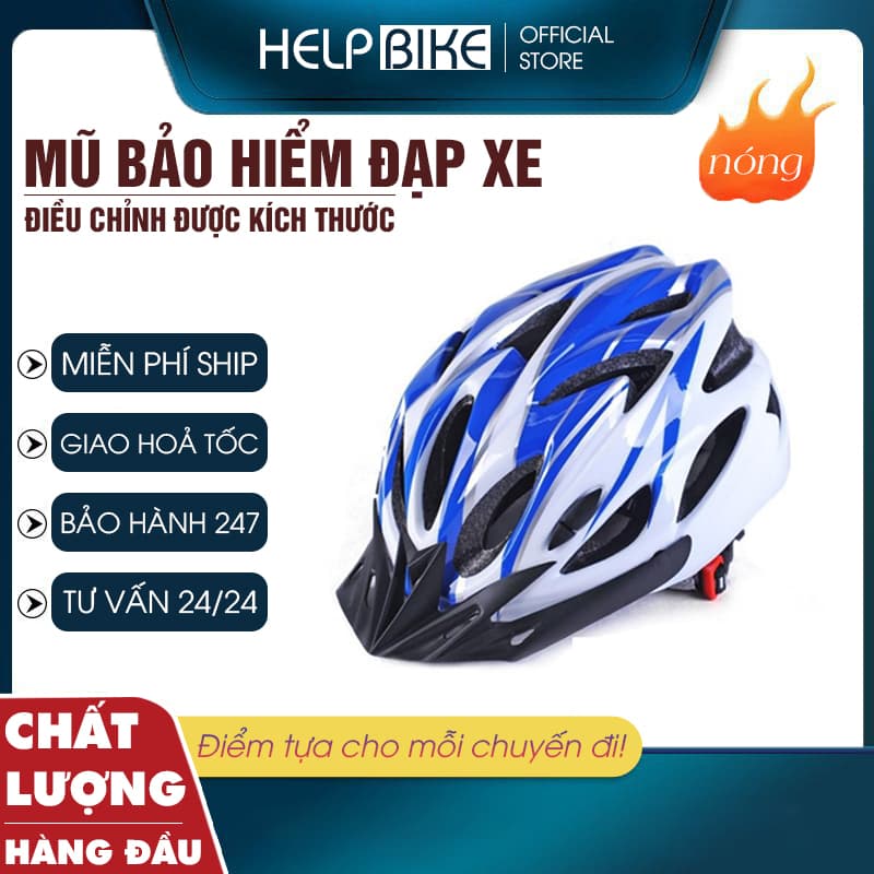 Mũ bảo hiểm xe đạp thể thao, Nón bảo hiểm chống sốc siêu nhẹ MBH