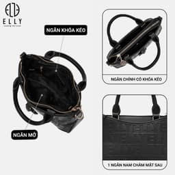 [Tặng Hộp 20.10] Túi Xách Nữ ELLY EL341 Cao Cấp Đeo Chéo Da Tổng Hợp Thời Trang Hot Trend Chính Hãng 5