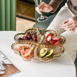 Khay Đựng Mứt Tết 4,5 Tầng Đựng Bánh Kẹo Hoa Quả Phong Cách Hiện Đại Đơn Giản 7
