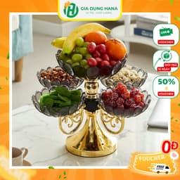 Khay Đựng Mứt Tết 4,5 Tầng Đựng Bánh Kẹo Hoa Quả Phong Cách Hiện Đại Đơn Giản 1