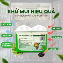 Hộp Khử Mùi Tủ Lạnh Beecok Than Hoạt Tính Hương Trà Xanh 150g Chống Khử Mùi Hôi 4