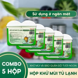 Hộp Khử Mùi Tủ Lạnh Beecok Than Hoạt Tính Hương Trà Xanh 150g Chống Khử Mùi Hôi 5