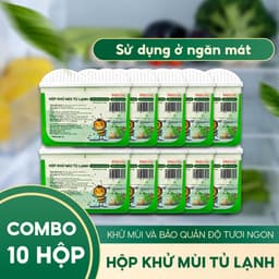 Hộp Khử Mùi Tủ Lạnh Beecok Than Hoạt Tính Hương Trà Xanh 150g Chống Khử Mùi Hôi 9
