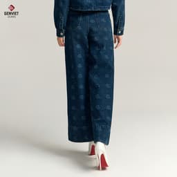 [ẨN] Quần Dài Jeans Nữ GENVIET Dáng Ống Suông Chất Liệu Bền Đẹp, Phong Cách Thời Trang Hiện Đại 8779 5