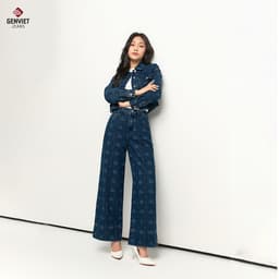 [ẨN] Quần Dài Jeans Nữ GENVIET Dáng Ống Suông Chất Liệu Bền Đẹp, Phong Cách Thời Trang Hiện Đại 8779 3