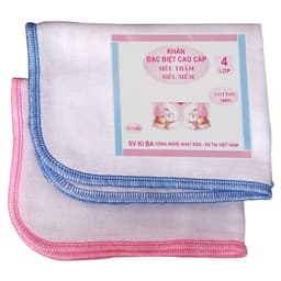 Combo 10 Khăn Xô Sữa Trắng 4 Lớp Siêu Thấm Mềm Mại, Xuất Nhật (1 Gói) 6