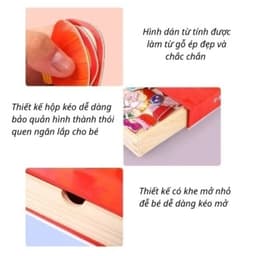 Đồ chơi ghép hình thời trang bộ thiết kế thời trang bằng nam châm và gỗ cho bé vui chơi sáng tạo 4