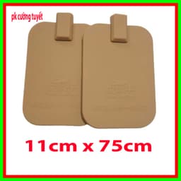 [2 Lỗ] Tấm cực cao su dùng cho máy DDS, tấm miếng điện cực khô máy dds, miếng tiếp điện âm- Phụ kiện máy dds màu nâu 2