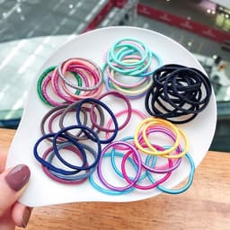 [ComBo] 100 Dây Chun Buộc Tóc CA Nhiều Màu Tặng Bé Gái [Mẫu T1] .[SLV] 9