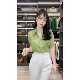 Áo sơ mi nữ tay lỡ, áo nữ công sở,  vải lụa bóng ngọc trai fom vừa thoáng Mát Phong Cách Trẻ Trung Năng Động A4671 7