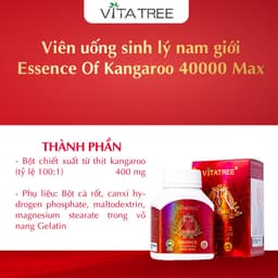 Essence Of Kangaroo 40000 Max Vitatree Tráng Dương tăng cường sinh lý nam giới 100 viên - Úc 4