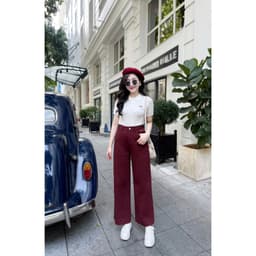 Áo Len Nữ EvaloverThiết kế Cổ Đức 3 Cúc Cộc Tay Phối Thêu Nơ Chất Len Montoghi Mềm M198  9