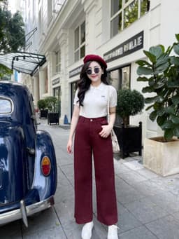 Áo Len Nữ EvaloverThiết kế Cổ Đức 3 Cúc Cộc Tay Phối Thêu Nơ Chất Len Montoghi Mềm M198  13