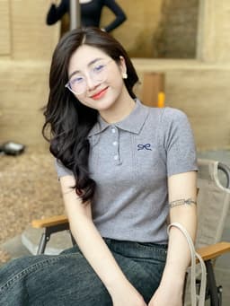 Áo Len Nữ EvaloverThiết kế Cổ Đức 3 Cúc Cộc Tay Phối Thêu Nơ Chất Len Montoghi Mềm M198  14