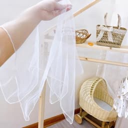 Khăn Voan Che Mặt Bé Chống Nắng Kích Thước 65x75cm 4