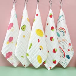 Khăn Xô Sữa Nhăn 6 Lớp Mềm Mại, Hút Ẩm Tuyệt Vời Cho Trẻ Em 3