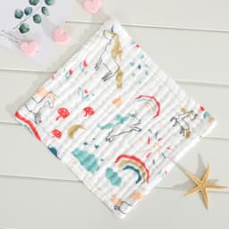Khăn Xô Sữa Nhăn 6 Lớp Mềm Mại, Hút Ẩm Tuyệt Vời Cho Trẻ Em 8