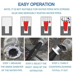Dụng cụ tháo ống nước gãy phi 16-27, taro ống gãy, sửa ren vặn hiệu quả, tiện lợi cho công việc. 2