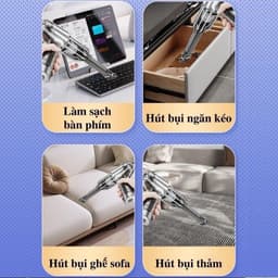 Máy Hút Bụi Cầm Tay TAMASHIO Không Dây Nhật Bản 6 Đầu Hút 5