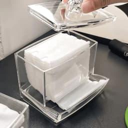 Hộp Đựng Bông Tăm+ Bông Tẩy Trang 1 Tầng 6