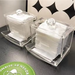 Hộp Đựng Bông Tăm+ Bông Tẩy Trang 1 Tầng 9