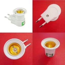 Đuôi đèn E27 có công tắc và phích cắm trực tiếp vào ổ, chuôi đèn xoay đui bóng đèn E27 hàng mới về 3