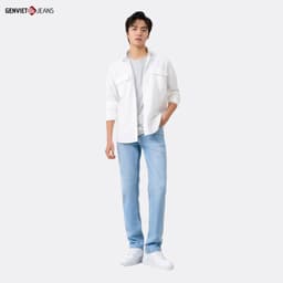 [ẨN] Áo Sơ Mi Dài Tay Nam GENVIET Vải Thô Dáng Suông Vừa, Phong Cách Thanh Lịch Dễ Phối Đ 8539 4