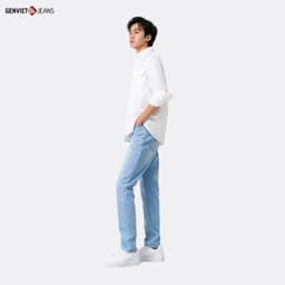 [ẨN] Áo Sơ Mi Dài Tay Nam GENVIET Vải Thô Dáng Suông Vừa, Phong Cách Thanh Lịch Dễ Phối Đ 8539 7