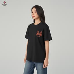 [ẨN] Áo Thun Cộc Tay Nữ GENVIET JEANS Vải Cotton Dáng Unisex, Áo Phông Nữ Vải Thun Thoáng Mát Co Giã 8731 2
