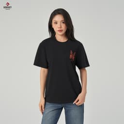 [ẨN] Áo Thun Cộc Tay Nữ GENVIET JEANS Vải Cotton Dáng Unisex, Áo Phông Nữ Vải Thun Thoáng Mát Co Giã 8731 5