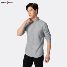 [ẨN] Áo Sơ Mi Dài Tay Nam GENVIET Chất Liệu Cotton Dáng Ôm Vừa, Thiết Kế Trẻ Trung Thoải Má 8538 5