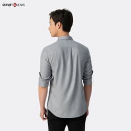 [ẨN] Áo Sơ Mi Dài Tay Nam GENVIET Chất Liệu Cotton Dáng Ôm Vừa, Thiết Kế Trẻ Trung Thoải Má 8538 3