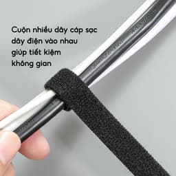 Cuộn Dây Buộc Chống Rối Dây Điện Cáp Sạc JYoohome Dây Băng Dính Nhám Tự Dính Đa Năng Tái Sử Dụng 6